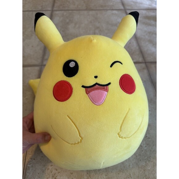 Squishmallows 10” Pokemon Winking Pikachu Edition - Picture 2 of 5